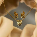 Conjunto Coração Dourado
