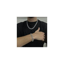 Kit Corrente + Pulseira Cubana