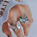 Anel Borboleta Crystal