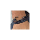 Pulseira Masculina Couro Trançado